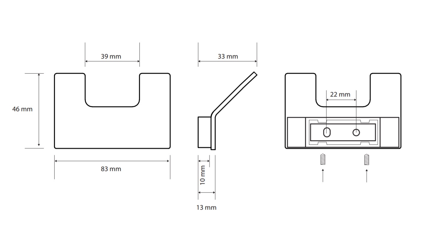 Bemeta Nero Крючок двойной, цвет черный 135106030