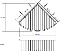 Bemeta Graphit Угловая полочка для мыла, цвет: антрацит матовый 156208312