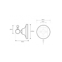 Bemeta Retro Крючок одинарный для ванной комнаты, цвет: хром 144306012