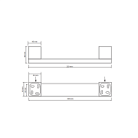 Bemeta Nero Поручень 32 см, цвет: черный матовый 135507670