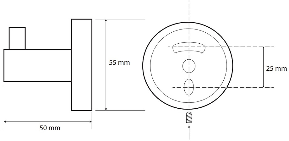Bemeta Sablo Крючок, цвет: золото матовое 160106020