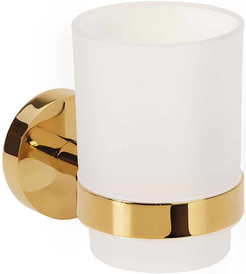 Bemeta Brilo Держатель зубных щеток, стеклянный, подвесной, цвет: золото глянцевое 161110012