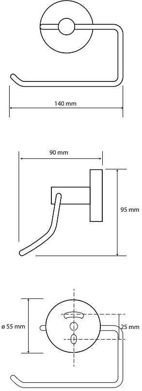 Bemeta Brilo Держатель туалетной бумаги без крышки, цвет: золото глянцевое 161112042