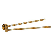 Bemeta Brilo Полотенцедержатель двойной, поворотный, 5,5x42xh5,5 см, цвет: золото глянцевое 161204190