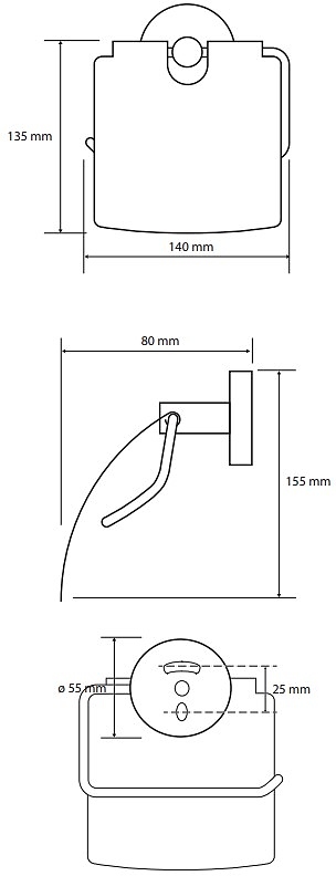 Bemeta Sablo Держатель туалетной бумаги, подвесной, цвет: золото матовое 160112010