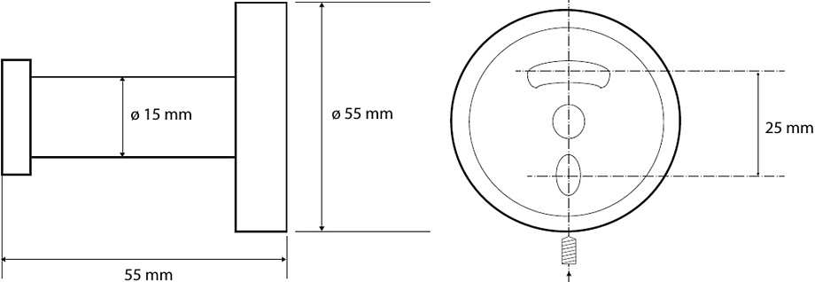 Bemeta Dark Крючок одинарный, цвет: черный матовый 104106060