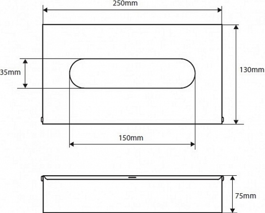 Bemeta Dark Диспенсер для бумажных салфеток настольный, цвет: черный матовый 102303020