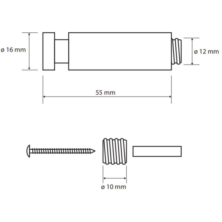 Bemeta Dark Крючок одинарный, цвет: черный матовый 104506080