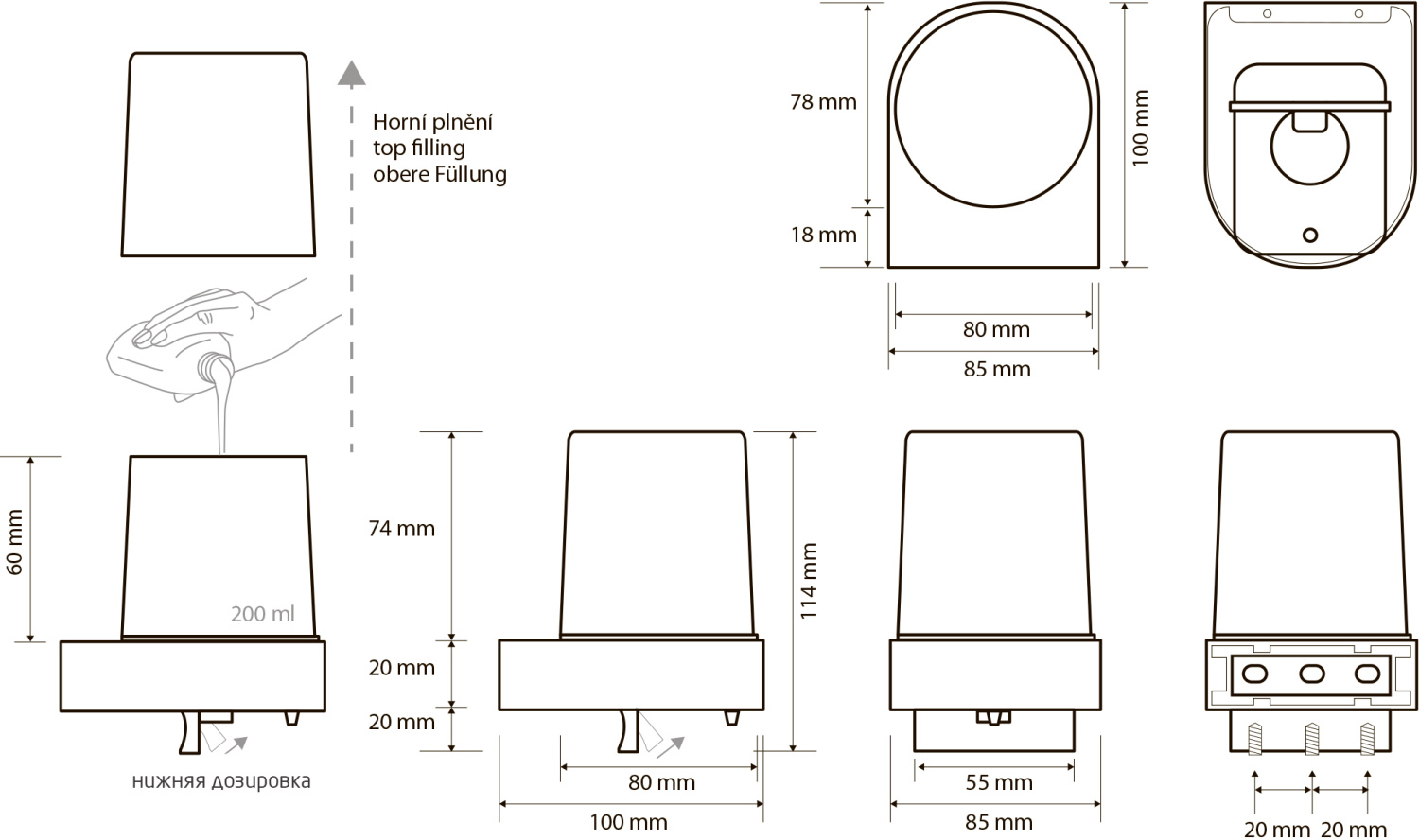 Bemeta Omega Дозатор для жидкого мыла настенный, цвет: хром 104309322