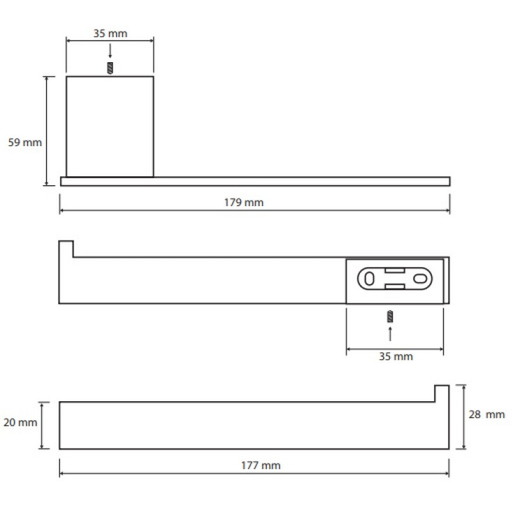 Bemeta Nero Держатель туалетной бумаги, цвет черный 135012020