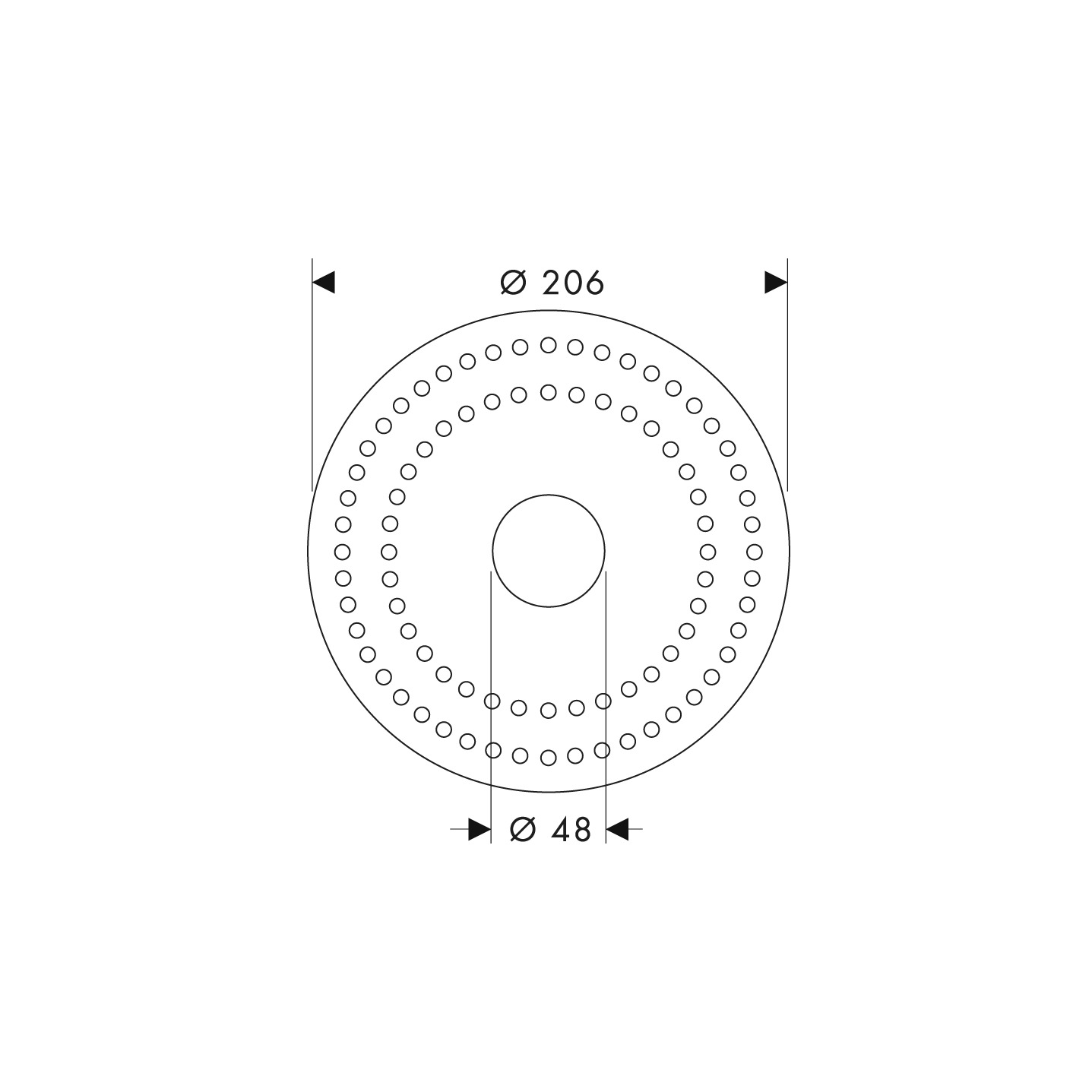 Axor Starck Уплотнительная манжета для скрытой части настенного смесителя 96660000