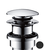 Axor Донный клапан Push-Open для раковины и биде, универсальный, цвет: черный матовый 51300670