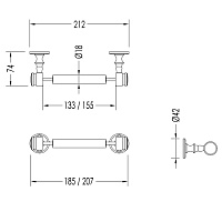 Devon&Devon First Class Держатель для тулетной бумаги, цвет золото DD33100OT