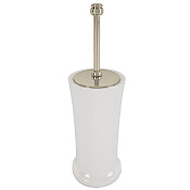 Devon&Devon First Class Ершик для унитаза напольный с керамической колбой, цвет: никель блестящий DD33120NKL