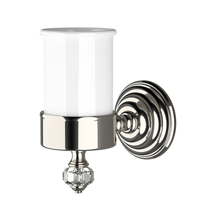 Devon&Devon Gemstone Стакан подвесной, керамический, цвет: никель блестящий GEM703NK