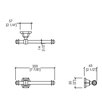 Devon&Devon Jubilee Держатель для т/бумаги, цвет хром JB111CR