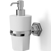 Devon&Devon Jubilee Дозатор для жидкого мыла, подвесной, керамическая колба, цвет: хром JB130CR