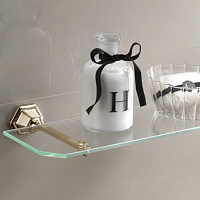 Devon&Devon Jubilee Полочка стеклянная, золото JB110OT