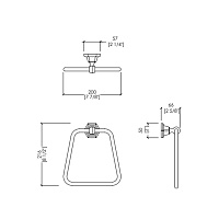 Devon&Devon Jubilee Полотенцедержатель кольцо, никель JB107NK