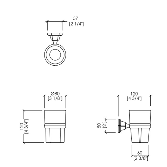 Devon&Devon Jubilee Стакан для зубных щеток подвесной, керамический, цвет: золото JB103OT