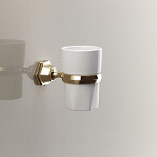 Devon&Devon Jubilee Стакан для зубных щеток подвесной, керамический, цвет: золото JB103OT