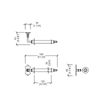Devon&Devon Mayfair Держатель для туалетной бумаги, золото DD108IN/L