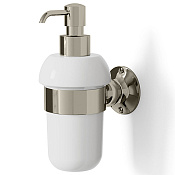 Devon&Devon New York Дозатор для жидкого мыла, держатель и помпа, цвет: никель блестящий NY130NK