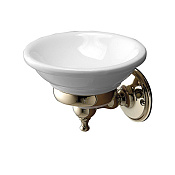 Devon&Devon Old Navy Мыльница с керамической чашей, подвесная, цвет: золото MIL604OT