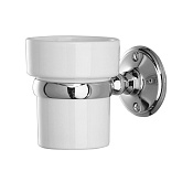 Devon&Devon Old Navy Стакан для зубных щеток подвесной, керамический, цвет: хром MIL609CR
