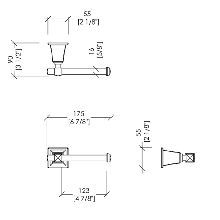 Devon&Devon Time Держатель для туалетной бумаги, золото TM311OT