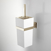 Devon&Devon Time Ершик для унитаза подвесной с керамической колбой, цвет: золото TM320OT