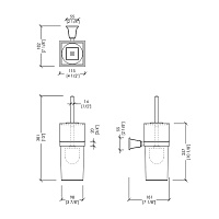Devon&Devon Time Ершик подвесной, хром TM320CR