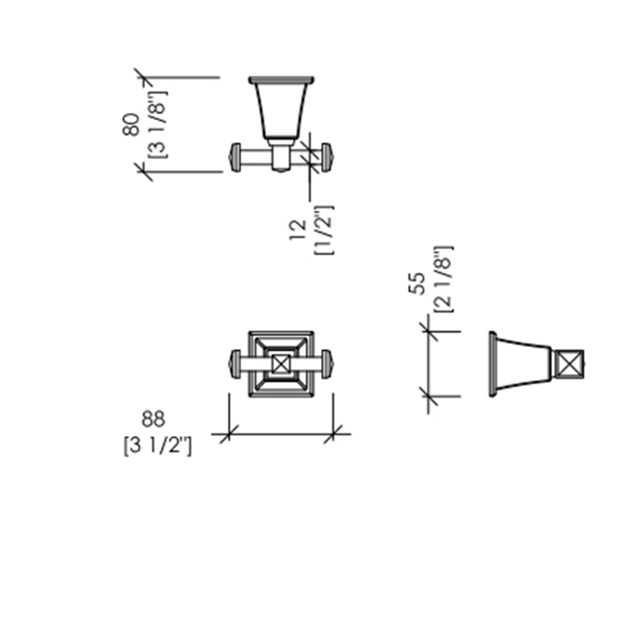 Devon&Devon Time Крючок двойной, хром TM322CR