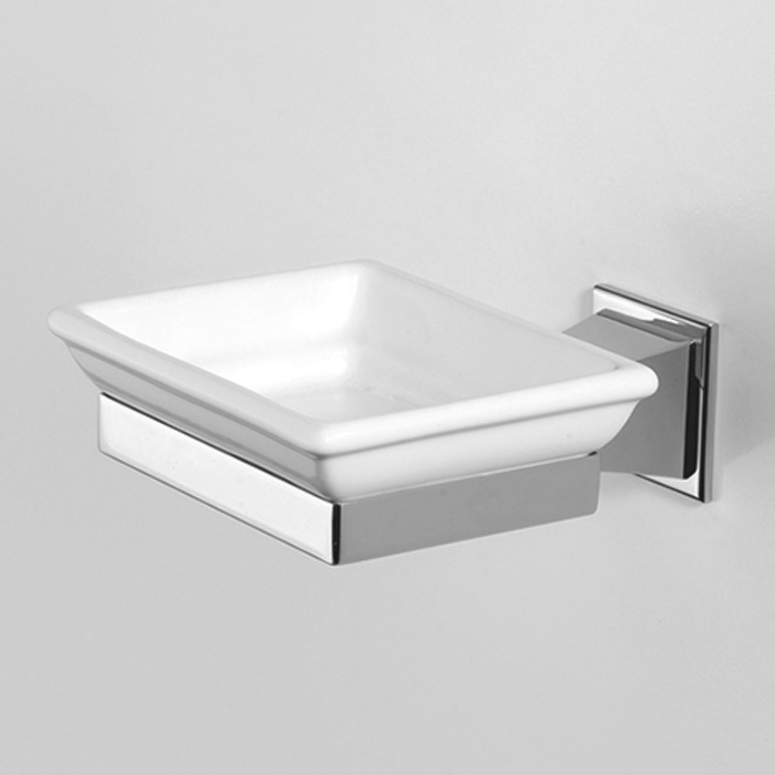 Devon&Devon Time Мыльница с керамической чашей, подвесная, цвет: хром TM301CR