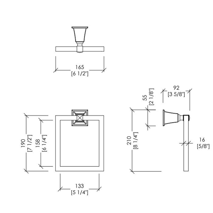 Devon&Devon Time Полотенцедержатель кольцо, хром TM307CR