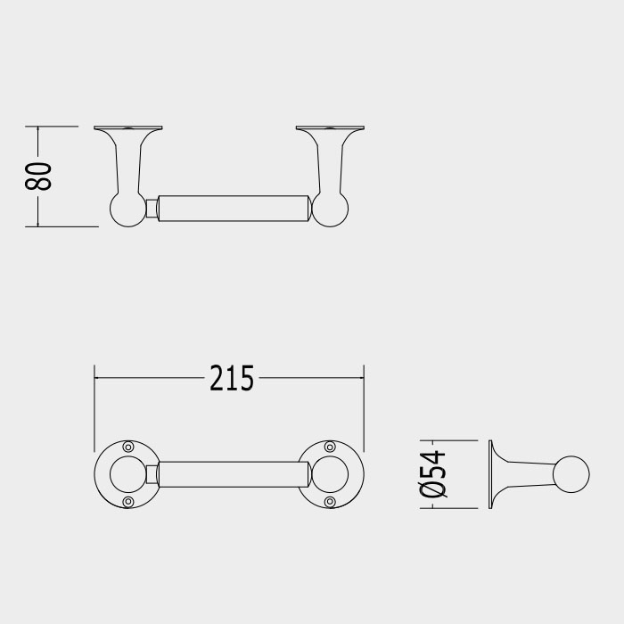 Devon&Devon New York Бумагодержатель настенный, цвет хром NY111CR
