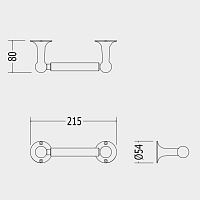 Devon&Devon New York Бумагодержатель, золото NY111OT