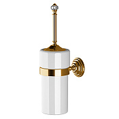 Devon&Devon Gemstone Ершик для унитаза подвесная с керамической колбой, цвет: античная латунь GEM720-OTS