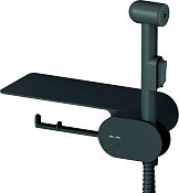 Am.Pm Like Гигиенический душ: смесит, ручной душ, шланг 120 см, цвет: черный матовый F0202622