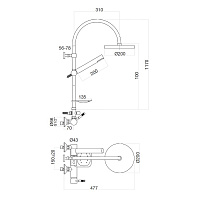 Webert Rimini Душевая система, цвет хром RI870105015