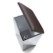 Decor Walther Case HK2 Корзина для белья 42x32xh66cм, цвет: темно-коричневая кожа 0611890