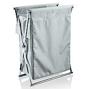 Decor Walther Cross WB Корзина для белья 58.5x32xh82 см, цвет хром тростник серый 0507793