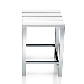 Decor Walther Universal DW 68 Табурет 30x30xh42.5 см, дерево, цвет хром белый 0503604