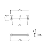 Devon&Devon First Class Полотенцедержатель 59.5 см, цвет хром DD33370CR