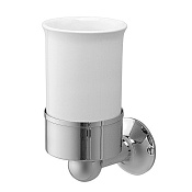 Devon&Devon New York Стакан с настенным держателем керамический, цвет: хром NY103CR