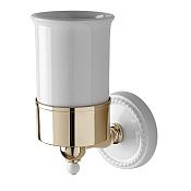 Devon&Devon Dorothy Стакан для зубных щеток подвесной, керамический, цвет: золото DOR403OT