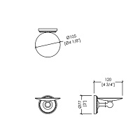 Devon&Devon Antique Georgian Мыльница с латунной чашей, подвесная, цвет: хром 1ADY82CR