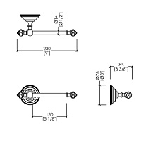 Devon&Devon Black Diamond Держатель для туалетной бумаги, цвет хром BLKD511CR