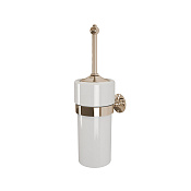 Devon&Devon Cavendish Ершик для унитаза подвесной с керамической колбой, цвет: светлое золото WM12