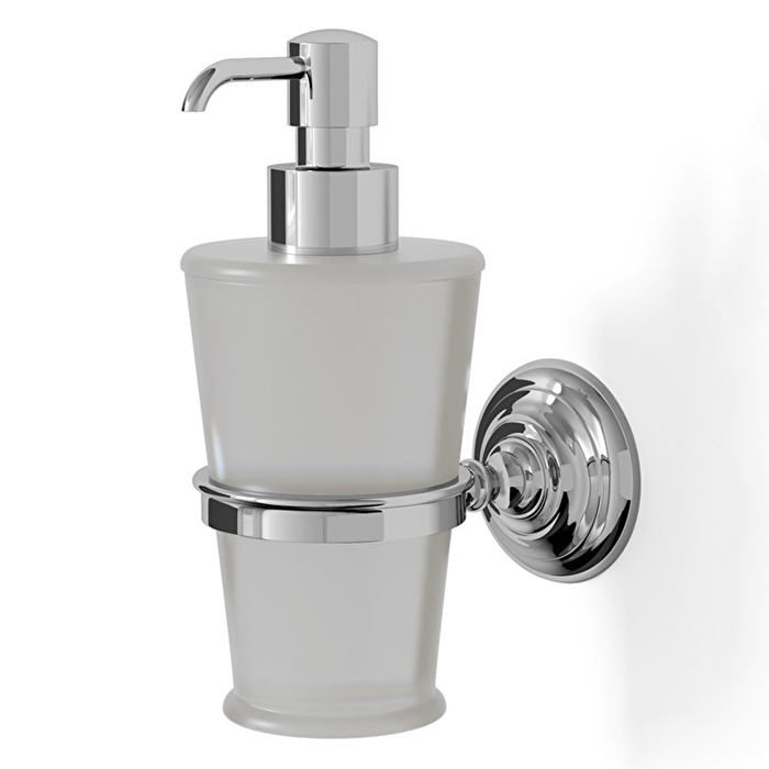 Devon&Devon Chelsea Дозатор для жидкого мыла, подвесной, стеклянная колба, цвет: хром DD230CR
